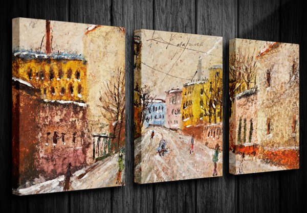 Пустой холст на стене