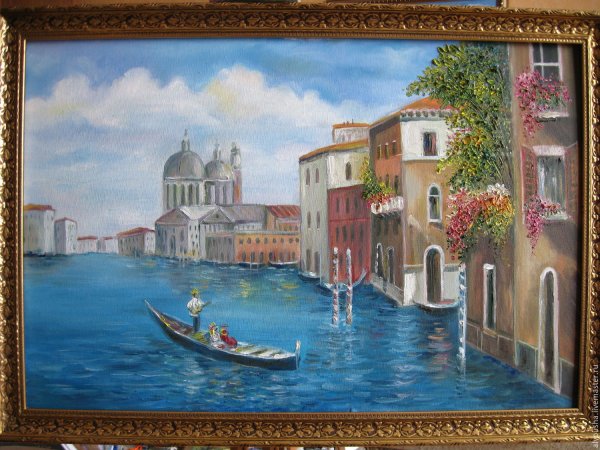 Картина каналы Венеции