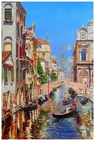 Венеция канал Сан Джованни Латерано художник