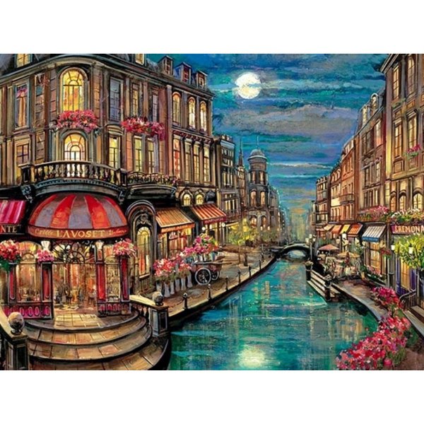 Городской пейзаж Венеция маслом