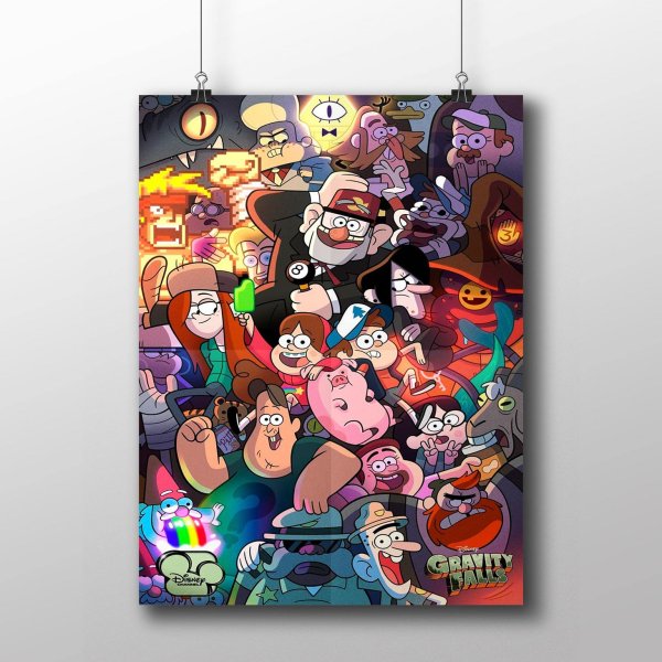 Гравити Фолз на холсте