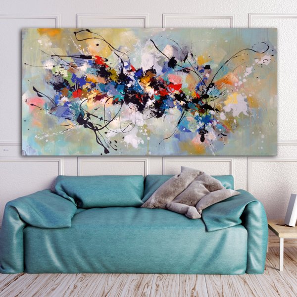 Абстрактные картины в спальню