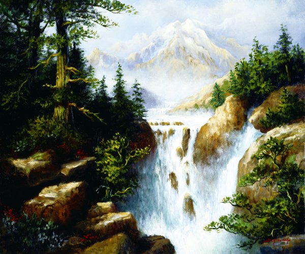 Боб Росс водопад