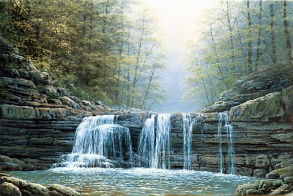 Картина Алик Олейник Горная река