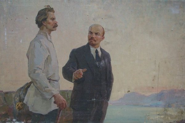 "Горький и Коцюбинский" 1937