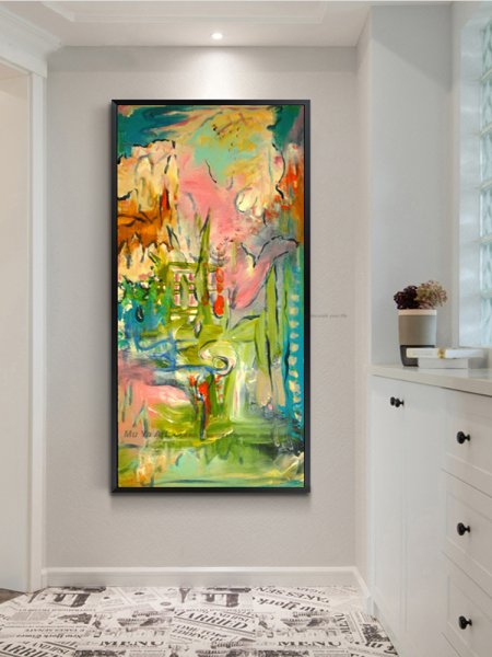 Вертикальные картины для интерьера