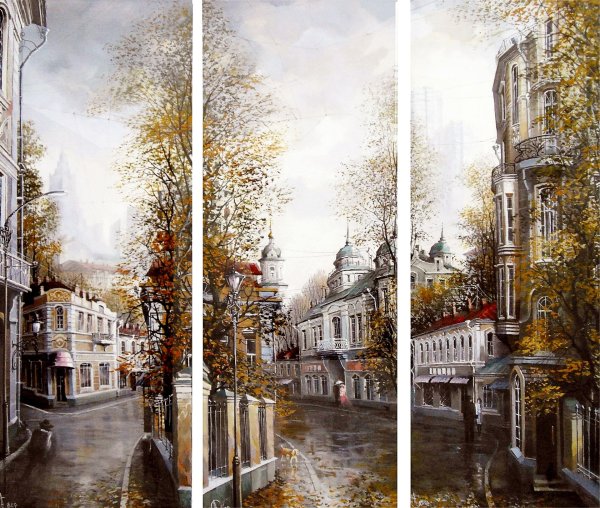 Триптих Александр Стародубов художник