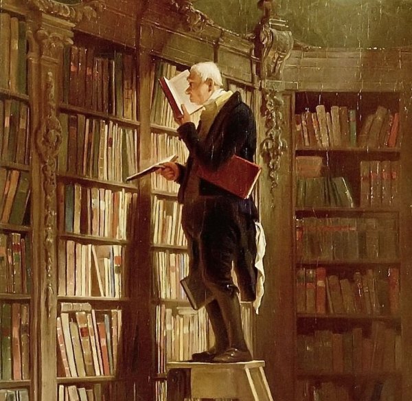 Шпицвег книжный червь