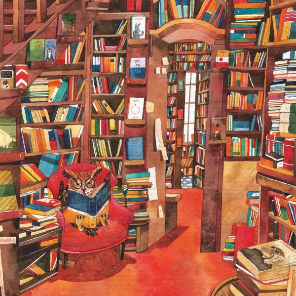 Книжные полки арт