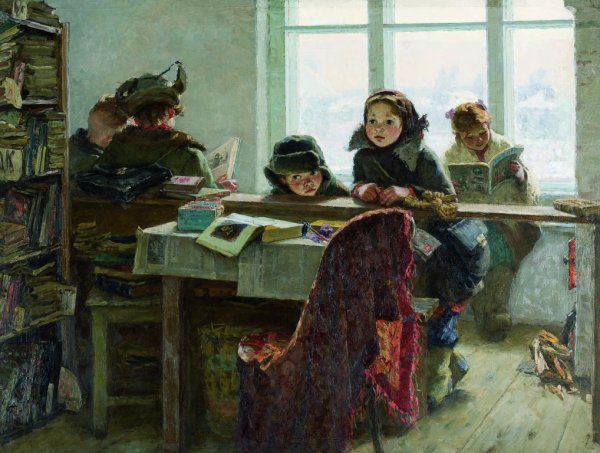 Ирина Шевандронова в сельской библиотеке