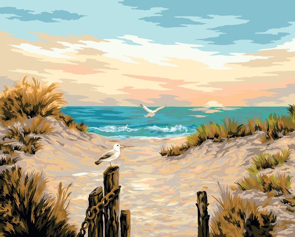 Картина пляж