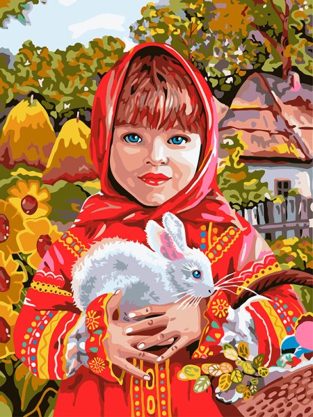 Рисунок русской красавицы