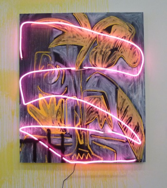 Картины с неоном
