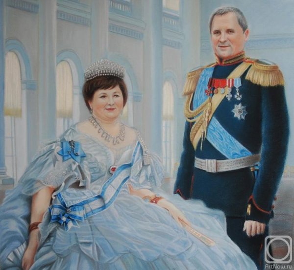 Портрет на холсте женщина в образе