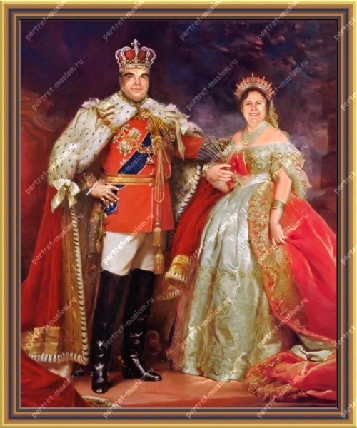 Портрет в образе на холсте