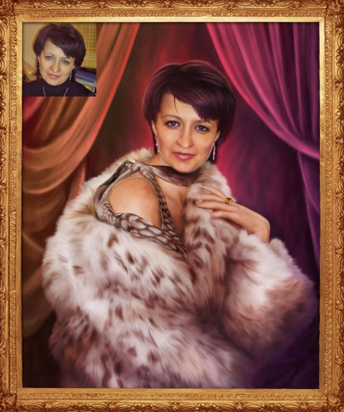 Портрет с розами