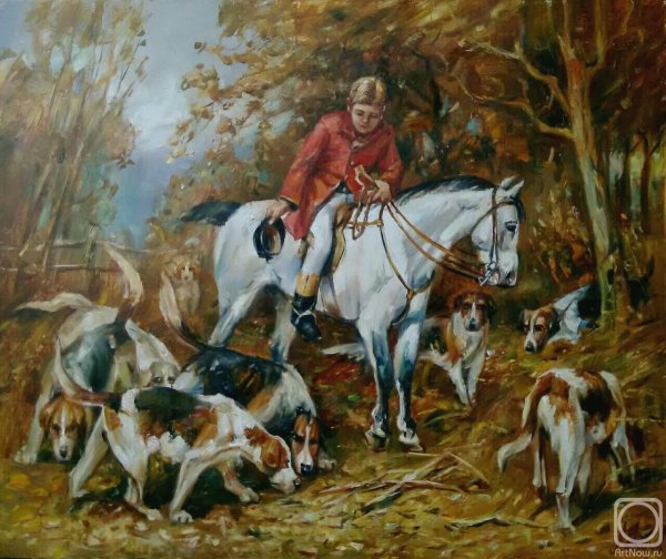 Соколиная охота картина Куракина