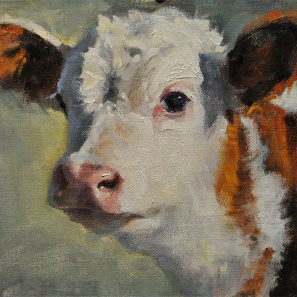 Коровы живопись маслом