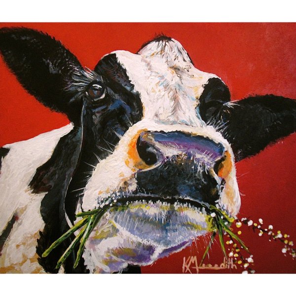 Картина бурёнка