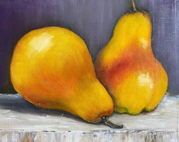 Груши живопись масло