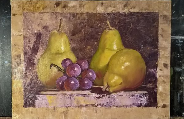 Груши живопись масло