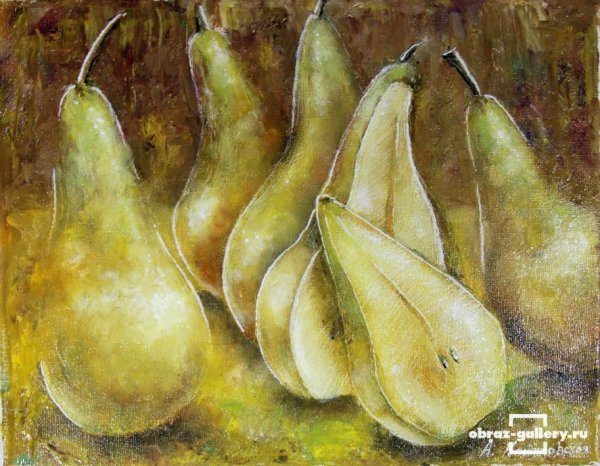 Груша живопись