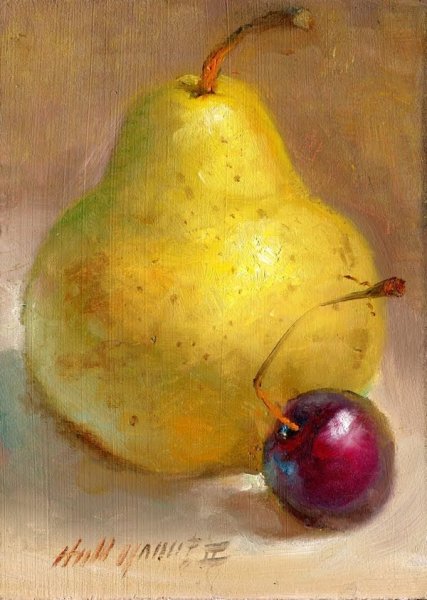 Груша живопись
