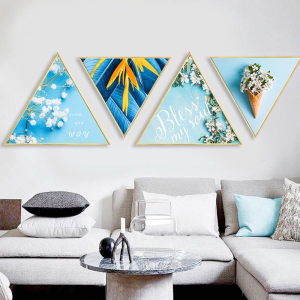 Картины на треугольном холсте