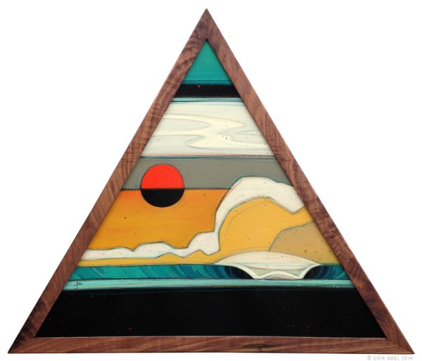 Картины на треугольном холсте