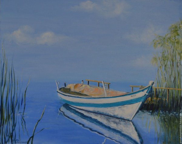 Картина лодки