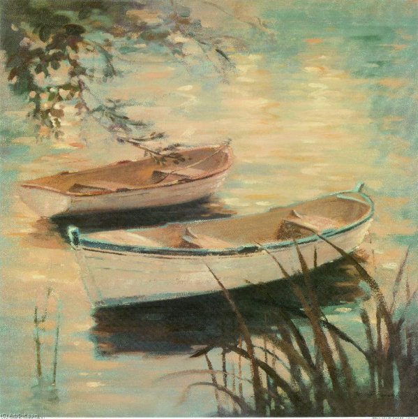 Картина лодки