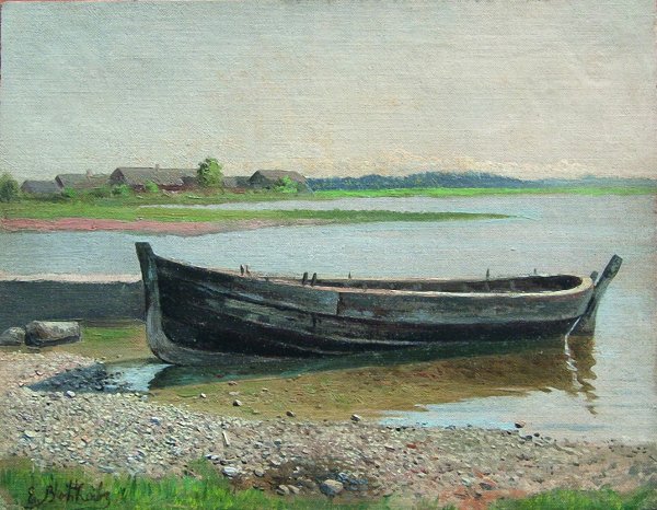Взморье. Рыбацкие лодки. 1874 Ефим Волков