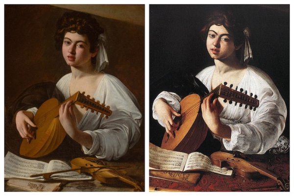 Микеланджело Меризи да Караваджо корзина с фруктами