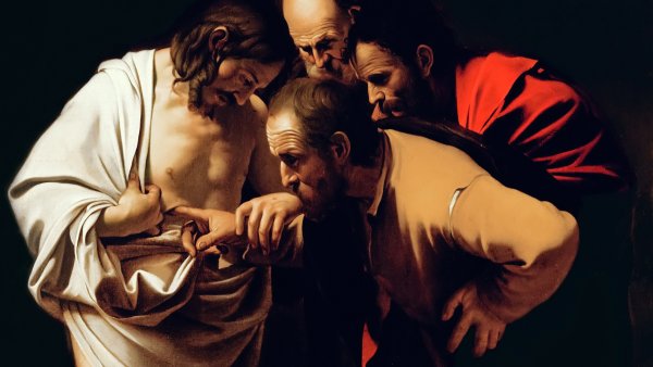 Нарцисс картина Караваджо