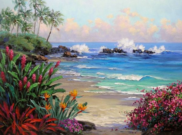 Экзотические пейзажи живопись