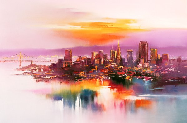 Панорама Москвы 19 века Андрияки