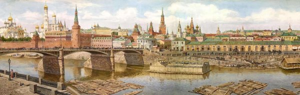 Картина небоскребы Нью Йорка