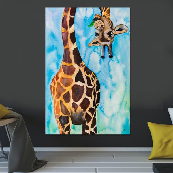Жираф картина на холсте
