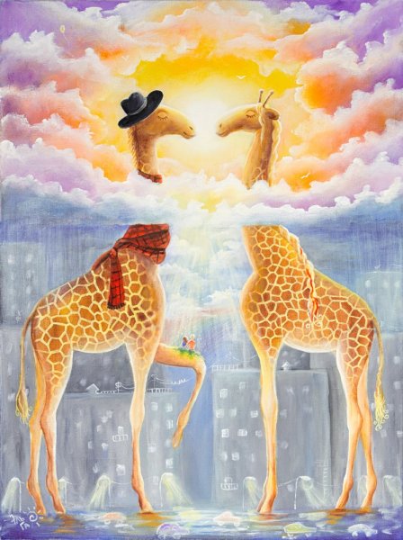 Жирафы в живописи