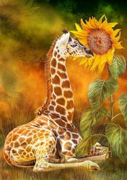 Жирафы в живописи