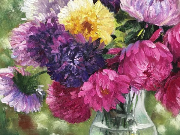 Художник Татьяна Чепкасова астры