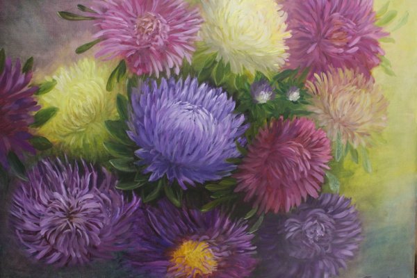 Астры картины художников