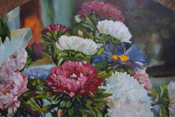 Жанна Когай хризантемы