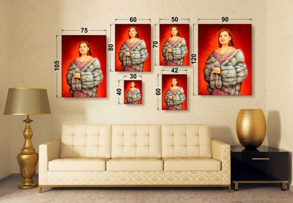 Размеры холстов