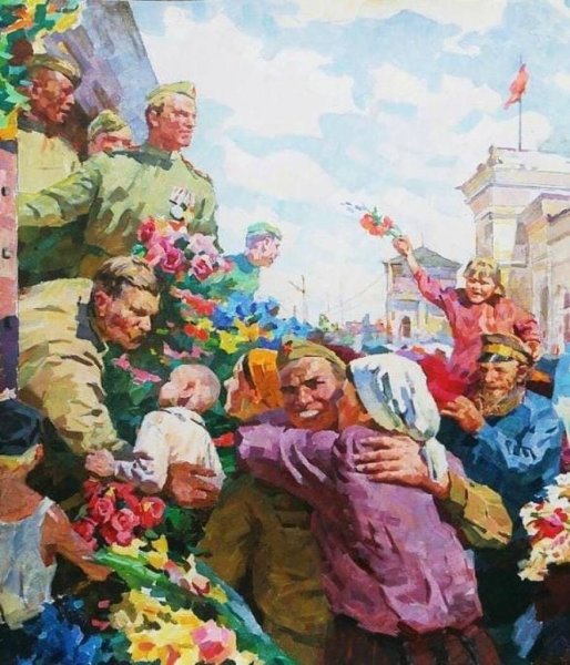 Иогансон праздник Победы живопись