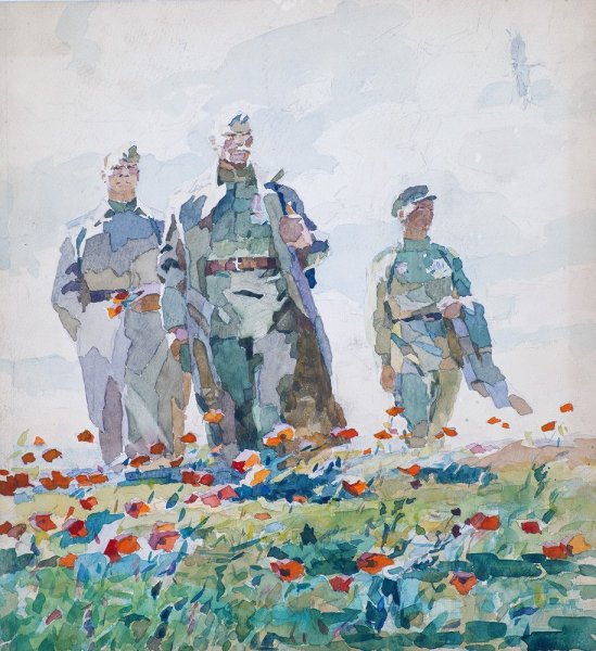 9 Мая акварель