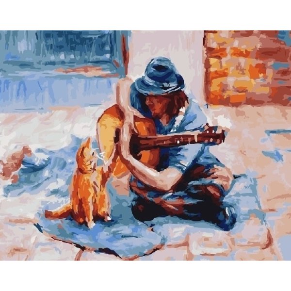 Уличные музыканты картина