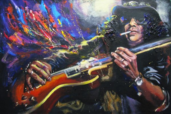 Гитара в живописи и графике