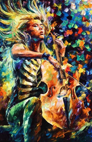 Леонид Афремов картины музыкантов