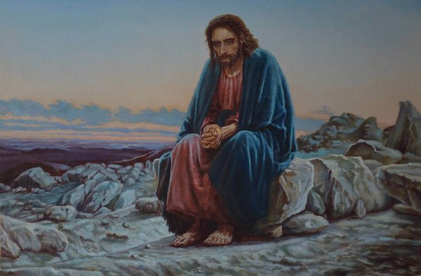 Христос в пустыне Крамской